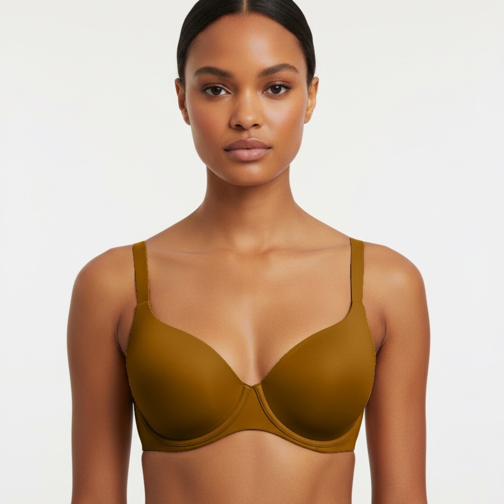 BNWT SKIMS Fits Everyone Scoop Plunge Bra in Bronze size 44DDD